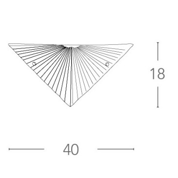 Applique Triangolare  Vetro...