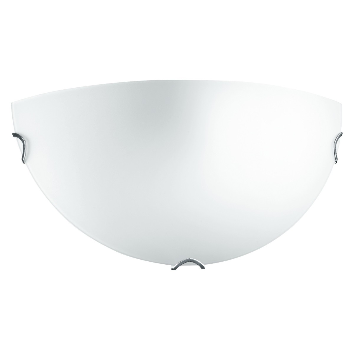 I-OBLO / AP - Applique Murale Lunette en Verre Satiné Blanc Applique Classique E27