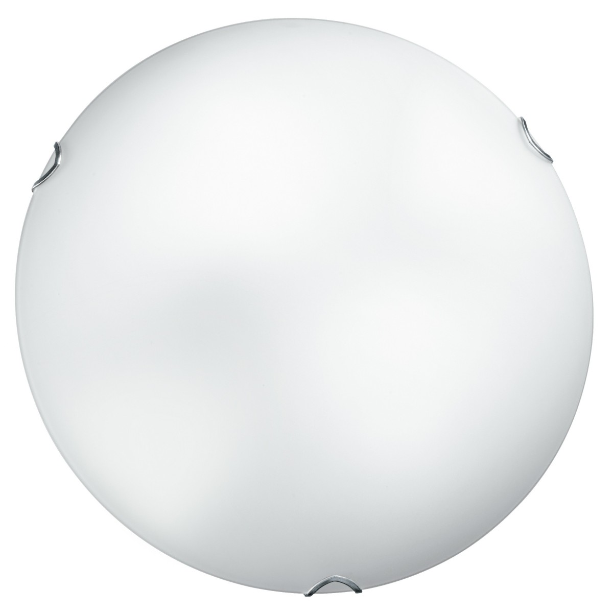 I-OBLO / PL40 - Plafonnier rond blanc simple Verre satiné Intérieur classique E27