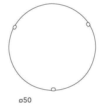 32/04010 - Plafoniera Tonda Vetro Sfumato Bianco Classica E27