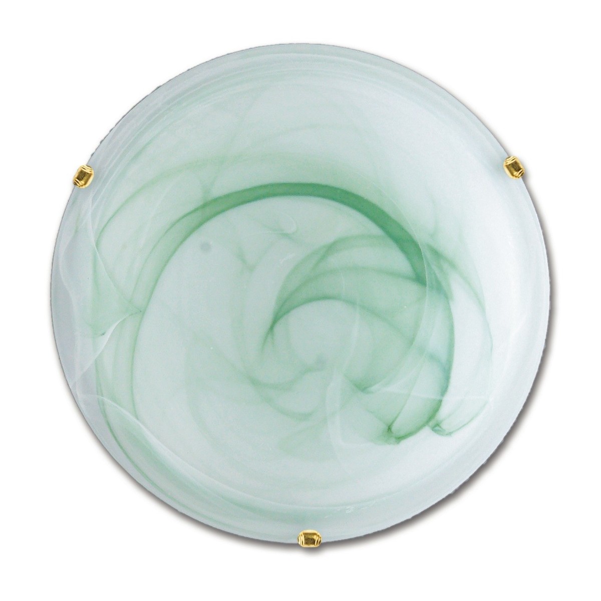 32/05912 - Plafonnier rond classique en verre dégradé vert dégradé E27