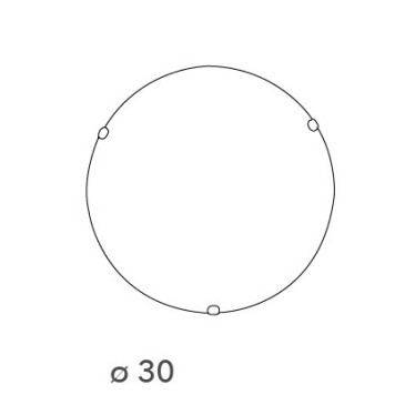 32/28101 - Plafonnier rond en verre dégradé blanc E27