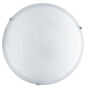 32/28201 - Plafonnier Rond Verre Dégradé Blanc Intérieur Classique E27