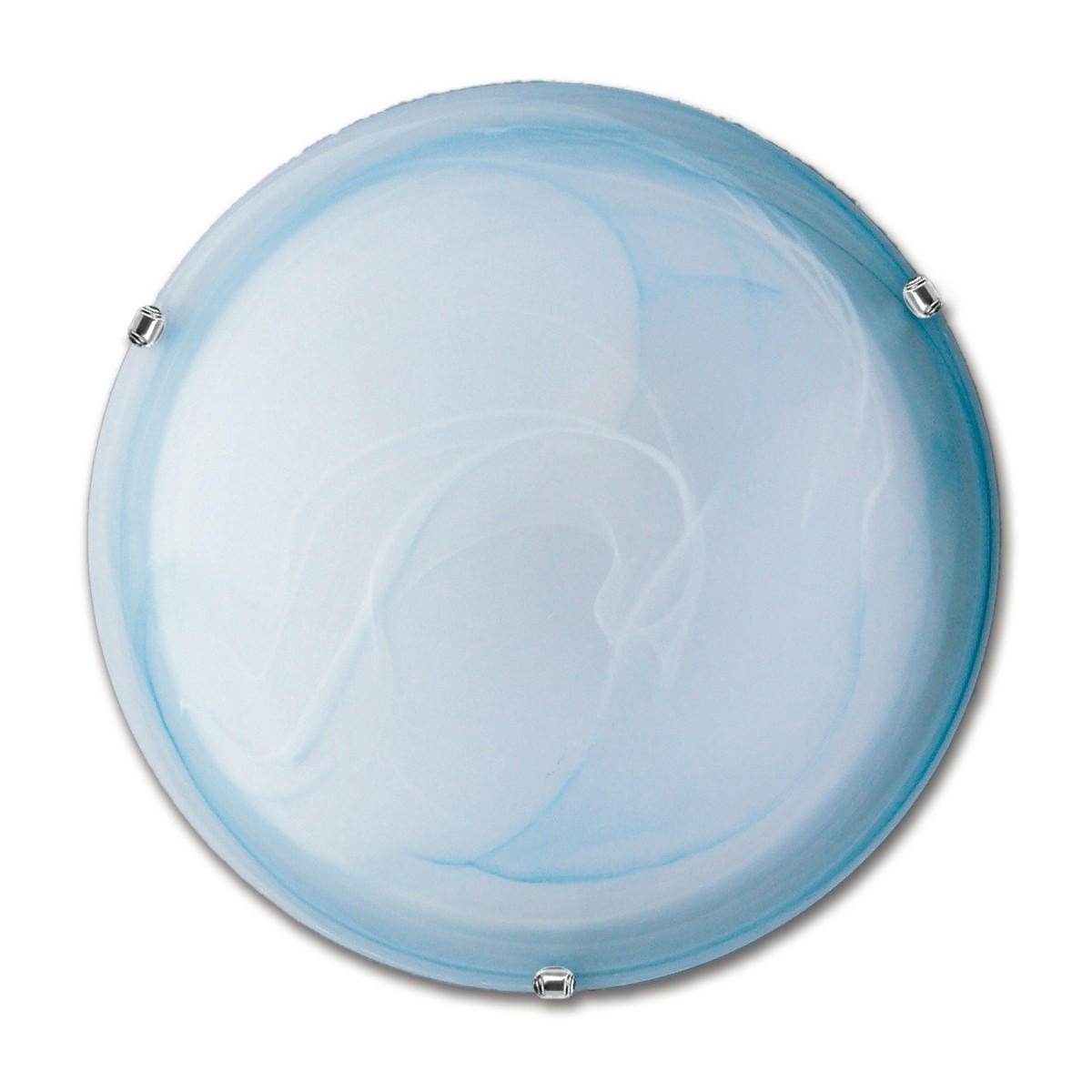 32/29001 - Plafonnier rond en verre dégradé bleu mur de plafond classique en verre E27