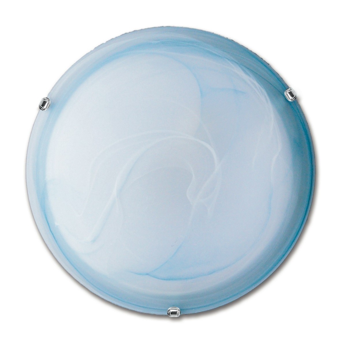 32/03910 - Plafonnier rond classique en verre dégradé bleu E27