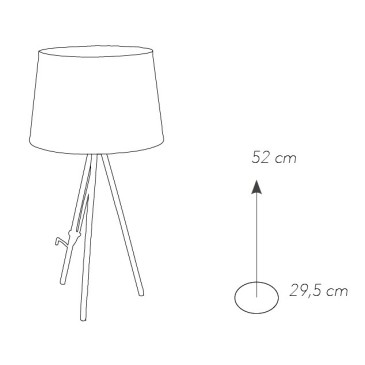 Lampe trépied minimaliste...