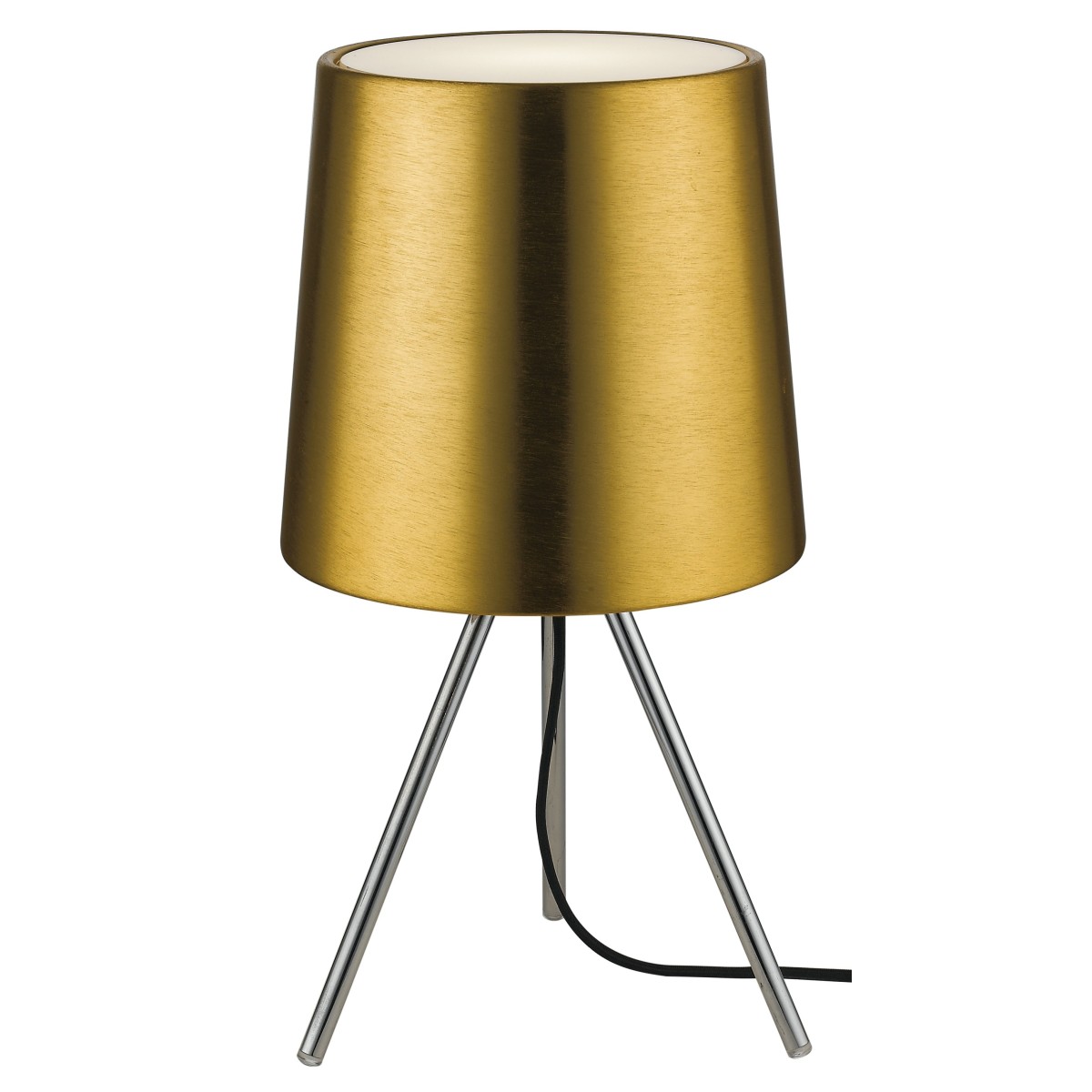 I-MARLEY/L ORO - Lume Diffusore Acrilico Alluminio Oro Lampada da Tavolo Moderna E14