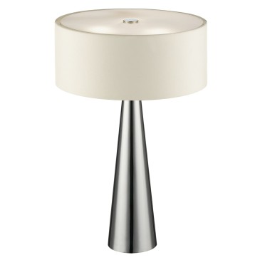 I-HEMINGUAY/L BCO - Lume Bianco Fusto Conico Alluminio Diffusore Vetro Lampada Moderna G9