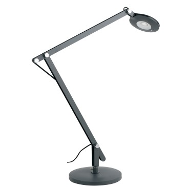 LEDT-LOCKE-GREY - Lampada per Lettura Grigio Nero Metallo Plastica Lume Moderno Led 6 watt Luce Naturale