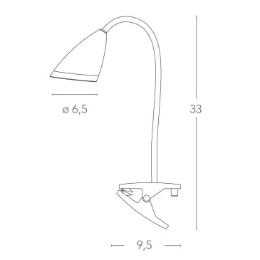 Flexible Tischlampe mit...