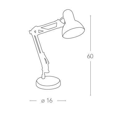 Lume da Lettura Architetto Bianca con Struttura Pieghevole Fan Europe