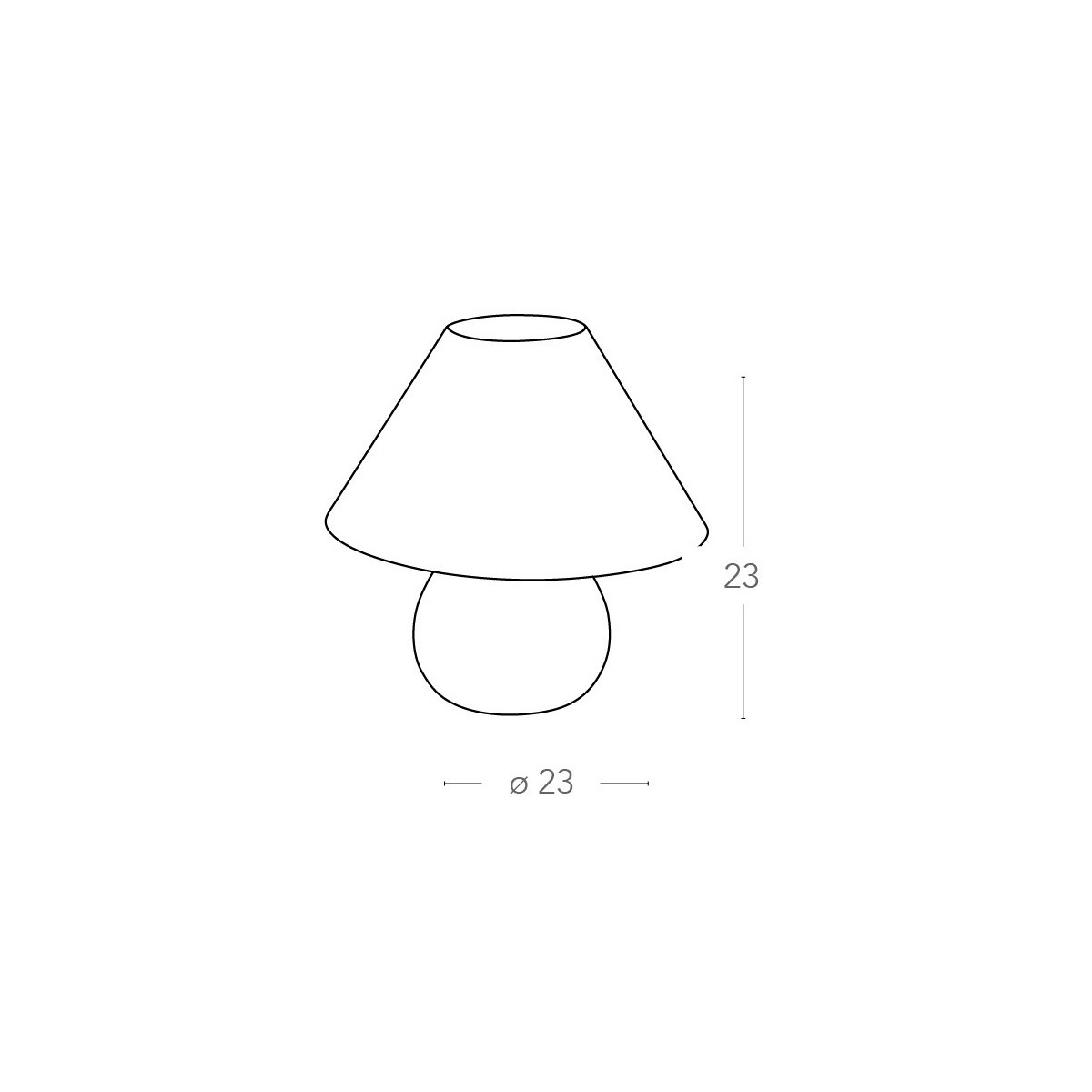 I-174/01500 - Lume base Tonda Ceramica Texture Legno paralume Tessuto Bianco Lampada Classica E14