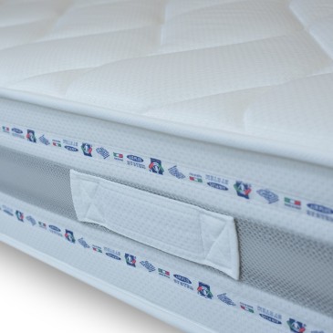 Matelas Alba 120x190 en caoutchouc et mémoire 22cm de haut