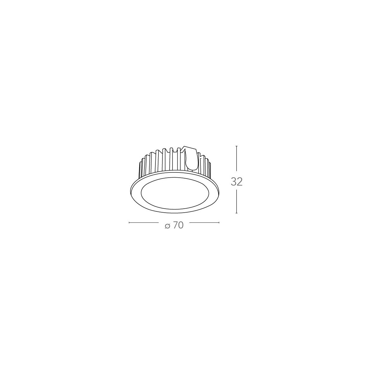 Kit 3 Faretti a Incasso Fusion Tondi 7 cm in Alluminio Bianco FanEurope