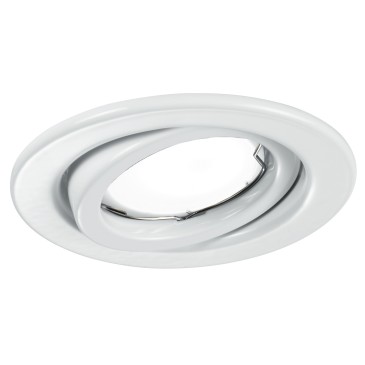 INC-MATRIX-LEDM1 BCO - Incasso Controsoffittatura Faretto Bianco Orientabile Tondo Metallo Led 6 watt Luce Calda