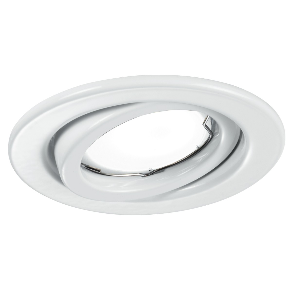 INC-MATRIX-LEDM1 BCO - Incasso Controsoffittatura Faretto Bianco Orientabile Tondo Metallo Led 6 watt Luce Calda