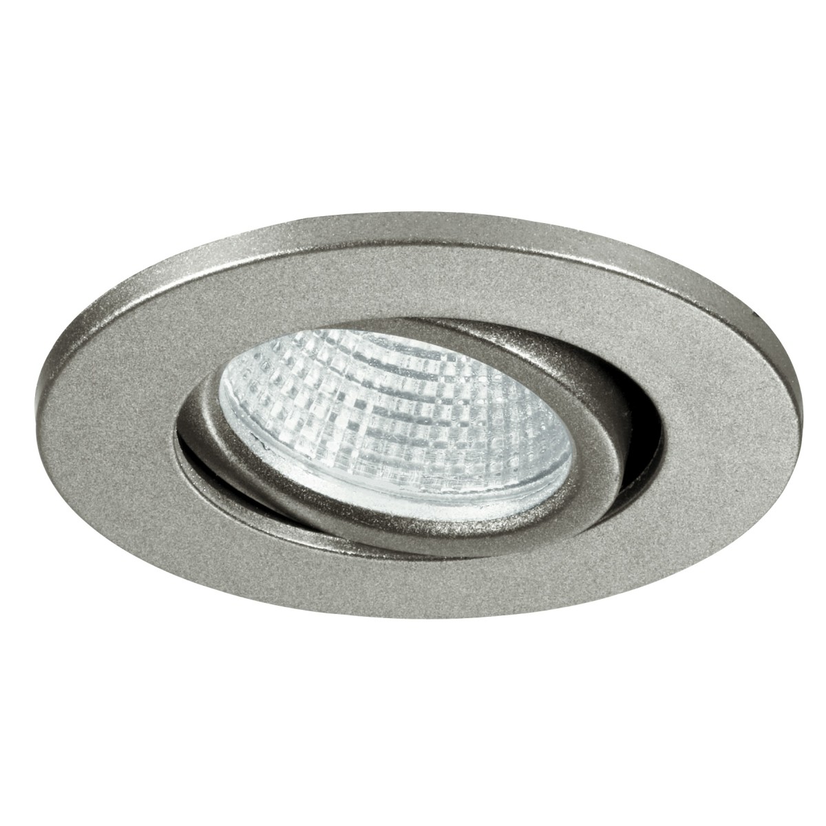 INC-POLARIS-R3 - Faretto a Incasso Orientabile Tondo Alluminio Silver Cartongesso Led 3 watt Luce Naturale