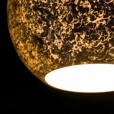 I-VANITY/S40 ORO - Lampadario a Sospensione Oro Vetro Moderno Interni E27