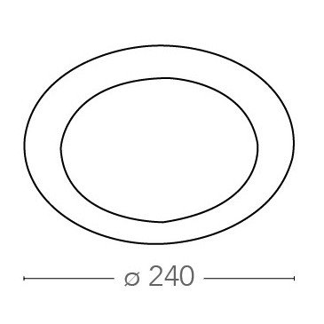 Le plafond abaissé rond...