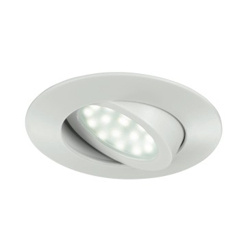 INC-ZENIT-5W BCO - Incasso Controsffitto Faretto Tondo Policarbonato Bianco Led 5 watt Luce Calda