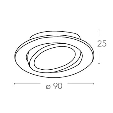 Spot encastrable rond en...