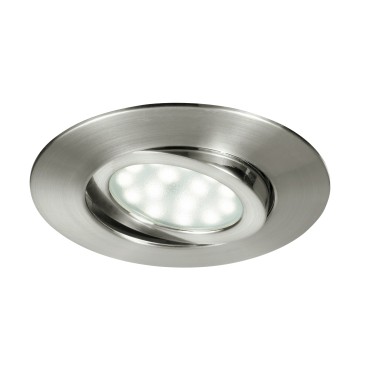 INC-ZENIT-5W NIK - Faretto Policarbonato Nikel Tondo Incasso Cartongesso Led 5 watt Luce Calda