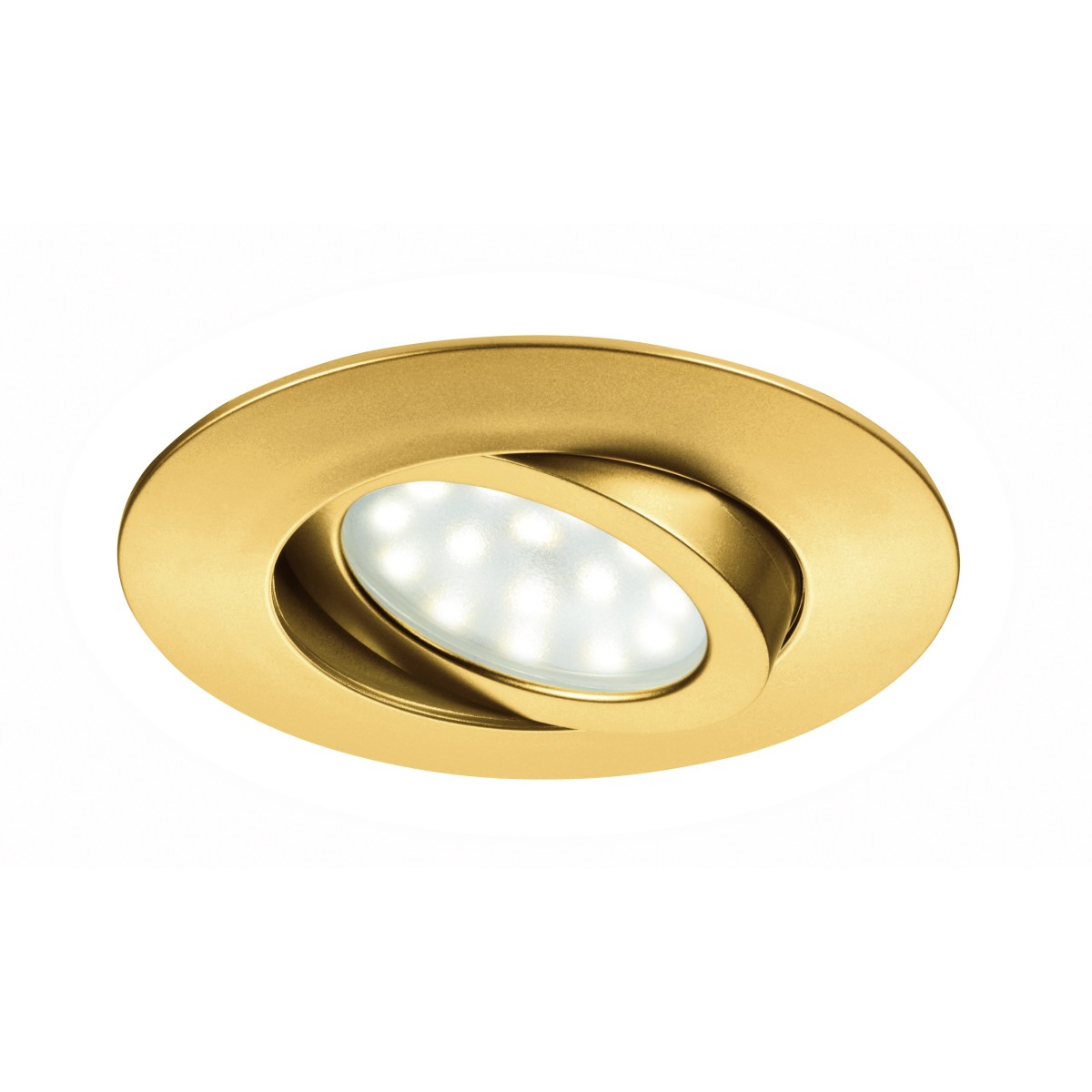 INC-ZENIT-5W ORO - Faretto a Incasso Oro Tondo Policarbonato Controsoffittatura Led 5 watt Luce Calda