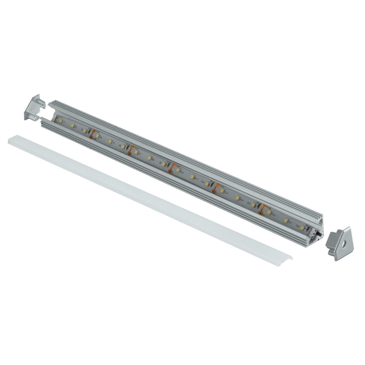 I-PROFILO-NEWYORK - Profilo 1 m Angolare per Strip Led con Tappi