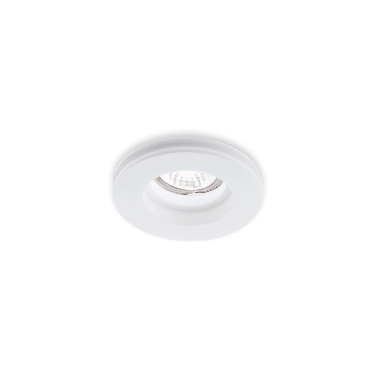 INC-PHANTOM-R1 - Faretto Tondo Gesso Verniciabile Incasso Controsoffitto GU10