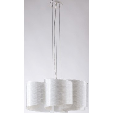 I-JOYCE/S3 - Lampadario Sospeso Moderno Decoro Linee Vetro Interni E27