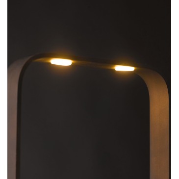 LED-MOKA-PT Piantana a led MOKA lampada da terra design moderno 2x8 W colore moka marrone