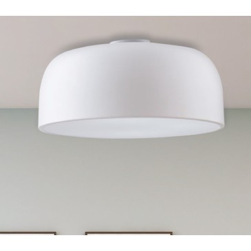 Plafoniera Lampada da soffitto  BISTROT design moderno bianca 3x E27