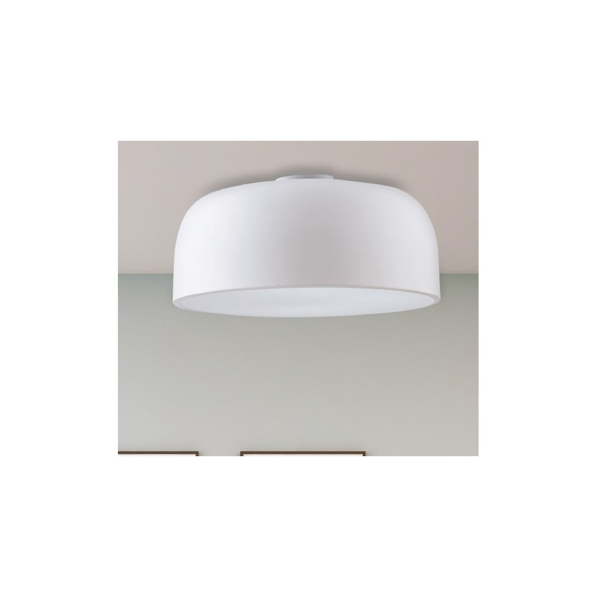 Plafoniera Lampada da soffitto  BISTROT design moderno bianca 3x E27