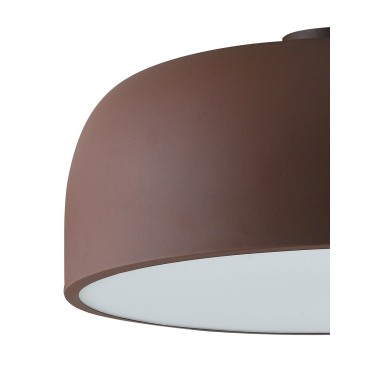 Plafonnier BISTROT plafonnier design moderne couleur bronze / blanc 3x E27