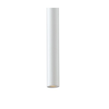 Lampadario da soffitto sospensione OBOE in alluminio tubo bianco trifase Led Cob 3000K