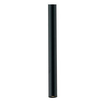 Lampadario da soffitto sospensione OBOE in alluminio tubo nero trifase Led Cob 3000K