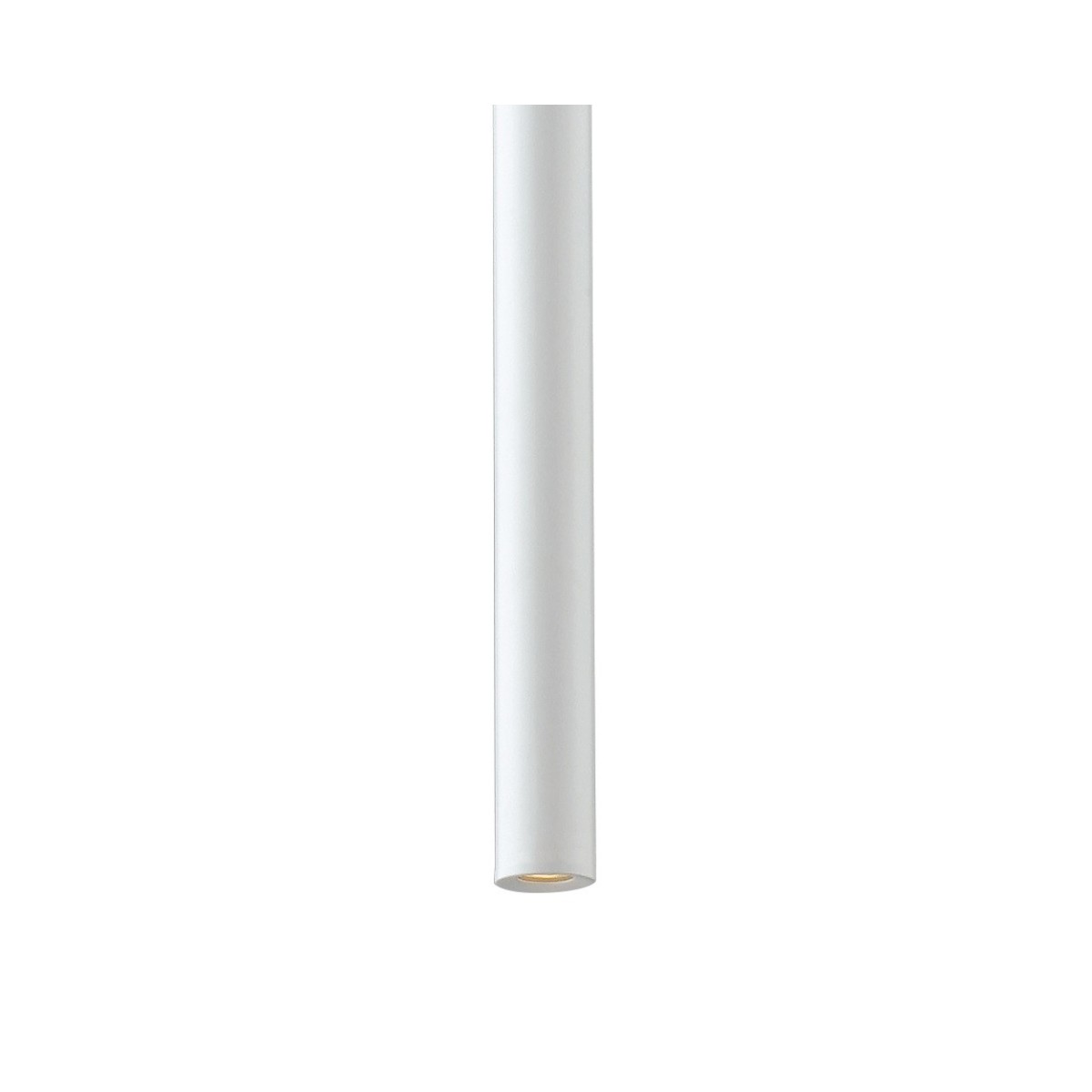 Lampadario da soffitto sospensione OBOE in alluminio tubo bianco trifase Led Cob 4000K