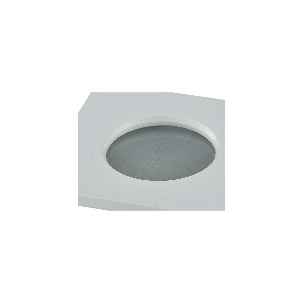 INC-VIPER-Q-BCO Struttura da incasso VIPER per lampada GU10 quadra fissa bianca IP65 82x82 mm