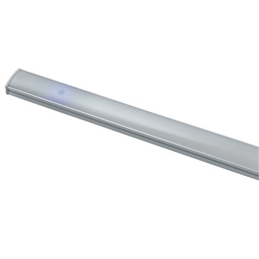 LED-Leiste unter der Wandeinheit UNIX aus Aluminium, 45 L x 0,9 H x 1,7 P, weißes SMD mit reflektierendem Polycarbonat-Diffusor