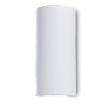 I-BANJIE-S-AP Applique BANJIE tondo bianco a parete in gesso cm 16h x 7,5 dm verniciabile  2xGU10 max 35W