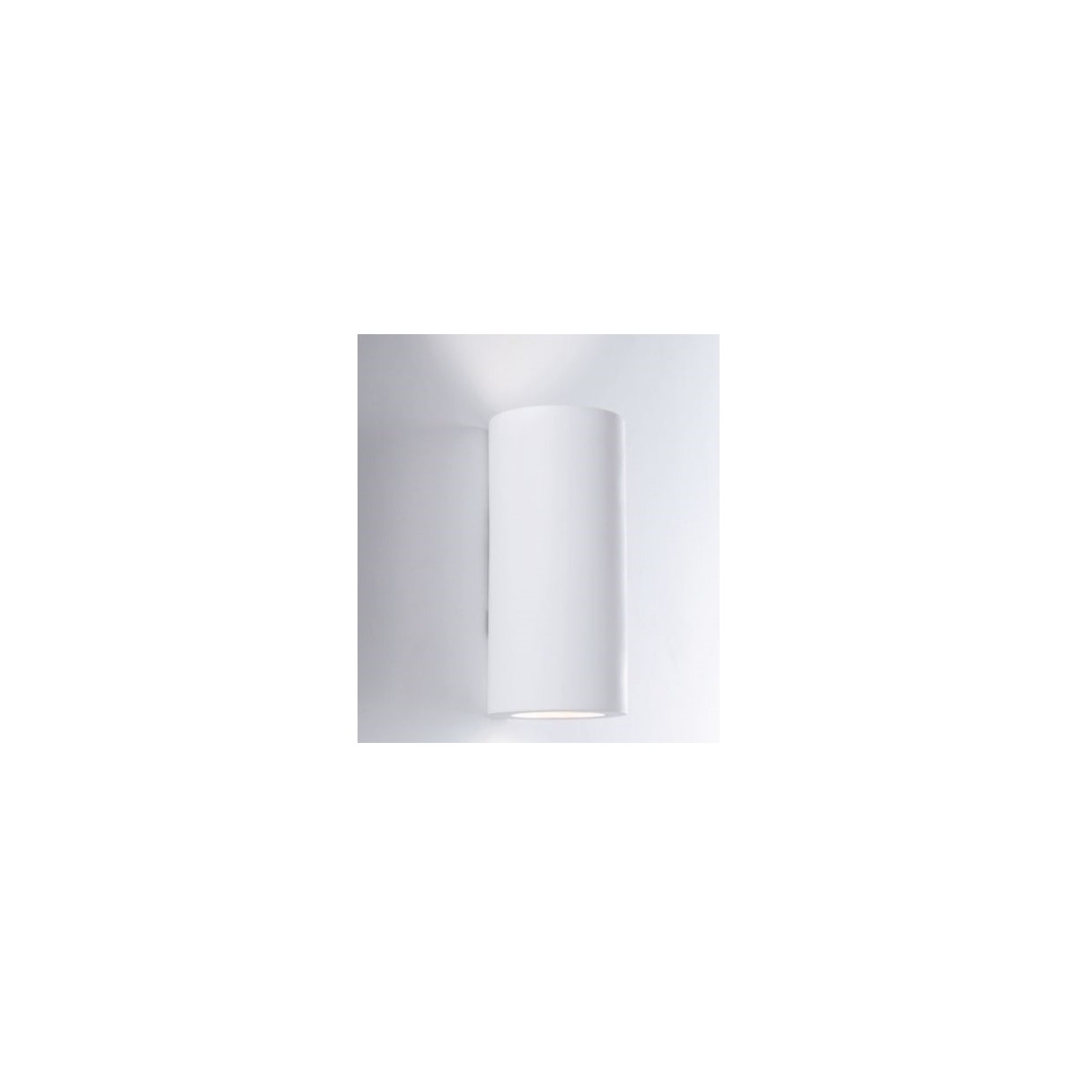 I-BANJIE-L-AP Applique BANJIE tondo bianco a parete in gesso cm 24h x 12 dm verniciabile  2xGU10 max 35W