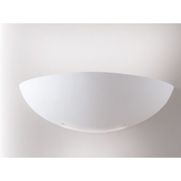 I-SESTRIERE-AP Applique SESTRIERE mezza luna bianco moderno a parete in gesso 1xE27 max 40W