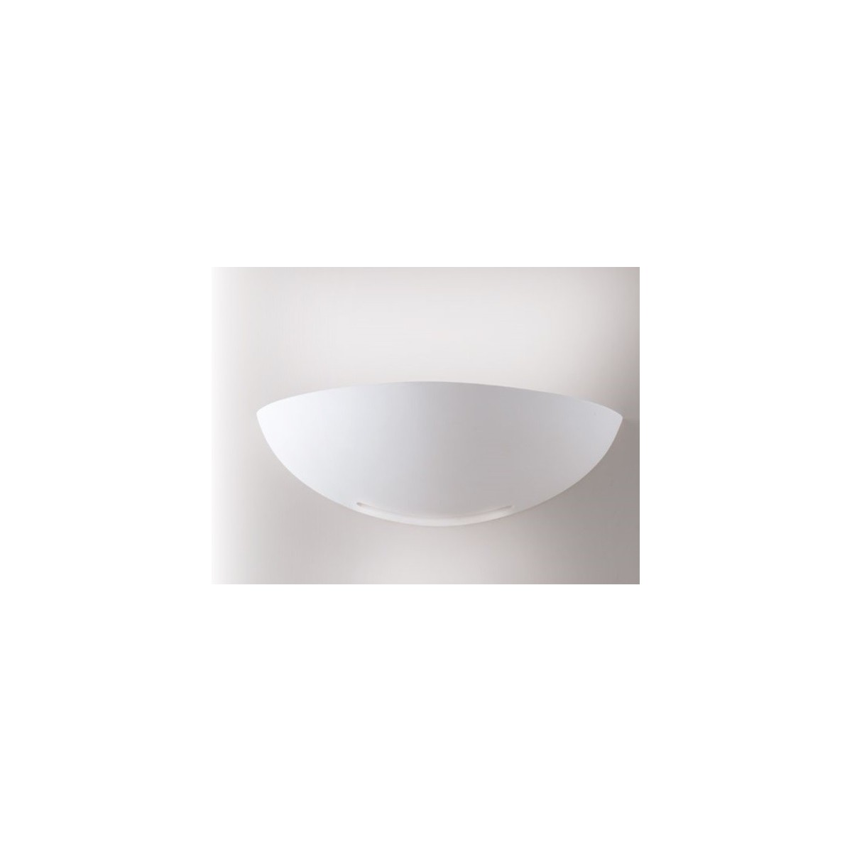 I-SESTRIERE-AP Applique SESTRIERE mezza luna bianco moderno a parete in gesso 1xE27 max 40W