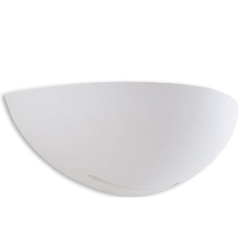 I-SESTRIERE-AP Applique SESTRIERE mezza luna bianco moderno a parete in gesso 1xE27 max 40W