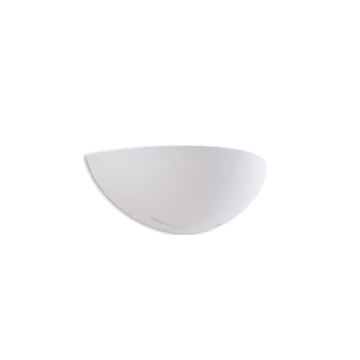 I-SESTRIERE-AP Applique SESTRIERE mezza luna bianco moderno a parete in gesso 1xE27 max 40W