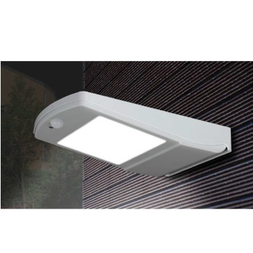 LED-EOS-SOLAR Applique a parete EOS con sensore e pannello solare con tre funzioni 4W 450Lm 4000K IP66