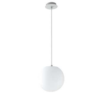 I-GECO-SFERA-S40 Lampadario da giardino sospensione GECO a sfera bianca dm 40 cm 1xE27 max 60W