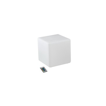 I-GECO-CUBO-L30 Lume da giardino GECO cubo bianco a LED RGB dimmerabile cambia colore dm 30 cm