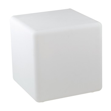 I-GECO-CUBO-L50 Lume da giardino GECO cubo bianco a LED RGB dimmerabile cambia colore dm 50 cm