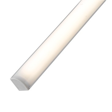 LEDBAR-UNIX-45 ANG Barra led sotto pensile UNIX angolare in alluminio cm 45L X 2,2h X 1,6P bianco con diffusore in policarbonato